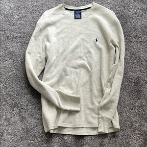 Polo by Ralph Lauren Cream Waffle Knit Top